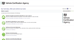 Desktop Screenshot of carfueldata.dft.gov.uk