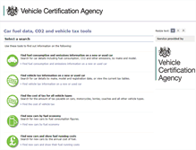Tablet Screenshot of carfueldata.dft.gov.uk